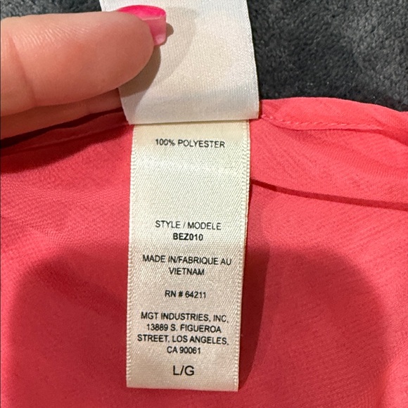 In Bloom Ruffled Asymmetrical Chemise - Picture 4 of 4